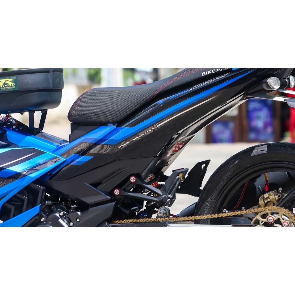 Tem /decal Rời Dán Xe Exciter 150 Mẫu Y15ZR Zin 2022 Malaysia Xanh Đen Cực Hot, Hàng 3 Lớp Chất Lượng Cao Không Bay Màu