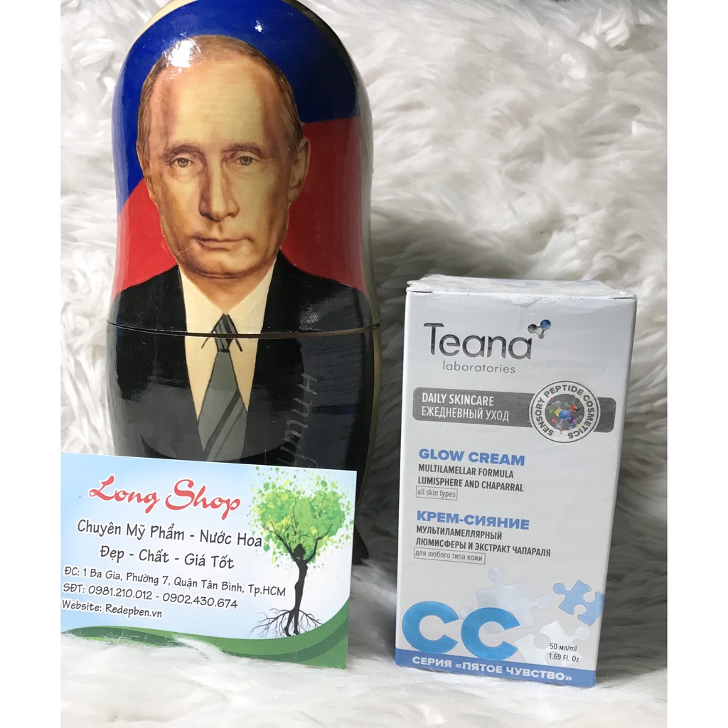 Kem dưỡng trắng và tăng độ bóng cho da mặt Teana Glow Cream CC