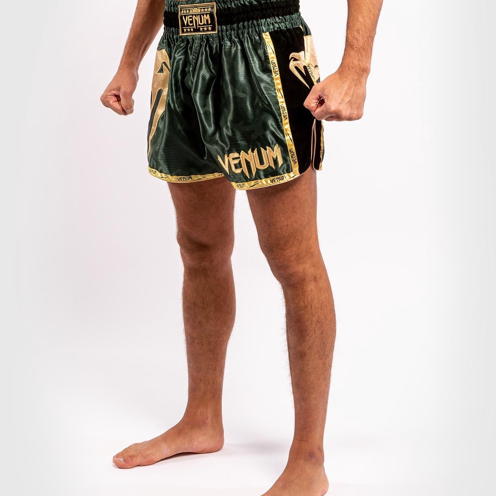 Quần Muay Thai Venum Giant Camo - Khaki/Gold