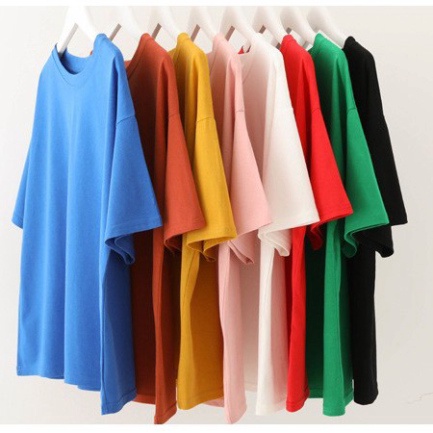 Áo Thun Trơn Tay Lỡ Unisex 🌸[FREESHIP] Nhiều Màu Nam Nữ Chất liệu cotton thoáng mát | BigBuy360 - bigbuy360.vn