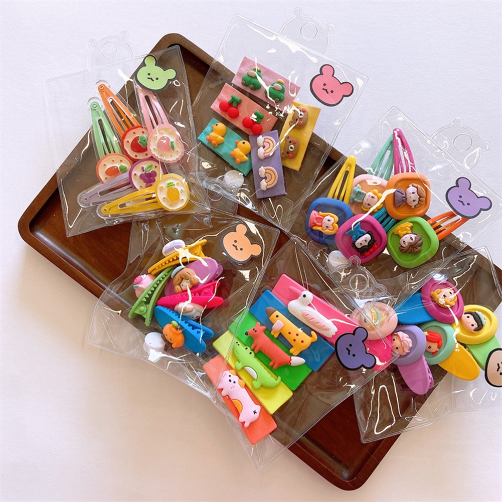 Set 5 Kẹp Tóc Màu Kẹo Dễ Thương Cho Bé Gái