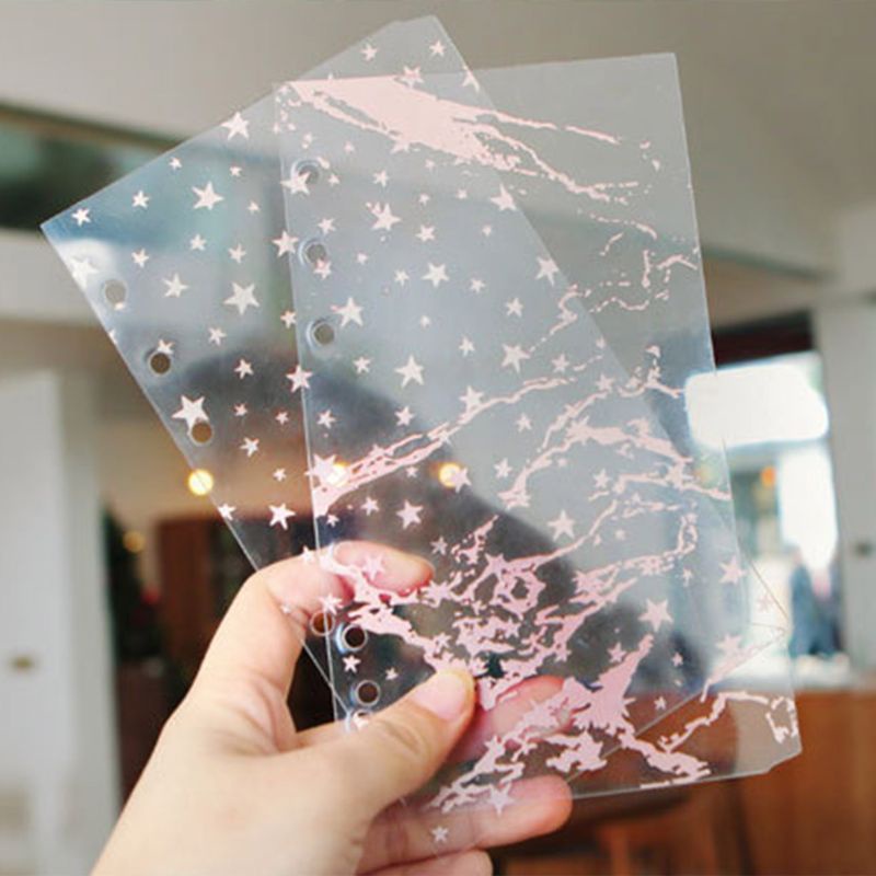 Bảng Chia Chỉ Số PVC 6 Lỗ Màu Đồng Cho Tạp Chí Rời