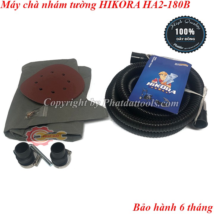 Máy chà nhám tường làm sơn bả HIKORA HA2-180B-Hàng chính hãng-Bảo hành 6 tháng-Đầy đủ phụ kiện