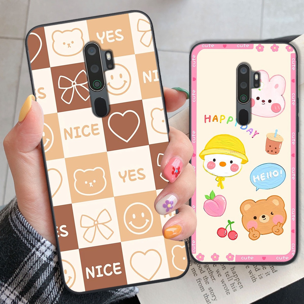 Ốp lưng Oppo A5 2020 / A9 2020 happy day, gấu bear dễ thương - BỀN - ĐẸP -BAO GIÁ TOÀN THỊ TRƯỜNG