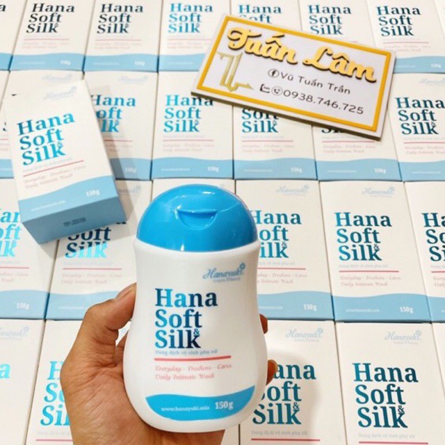 DUNG DỊCH VỆ SINH HANAYUKI HANA SOFT &amp; SILK 150ML CHÍNH HÃNG