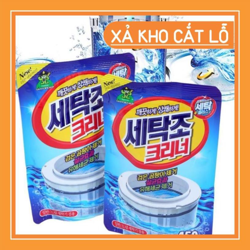 [Giá siêu sỉ] Bột tẩy lồng giặt/ bột vệ sinh lồng máy giặt 450gr Hàn Quốc