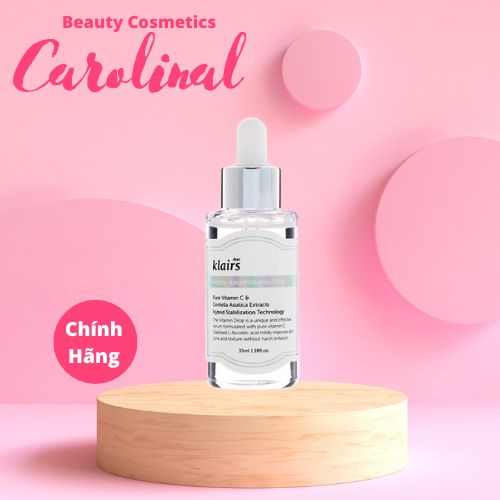 Tinh Chất Vitamin C Giúp Mờ Thâm Nám, Trắng Sáng Dành Cho Da Dễ Kích Ứng Klairs Freshly Juiced Vitamin Drop 35ml