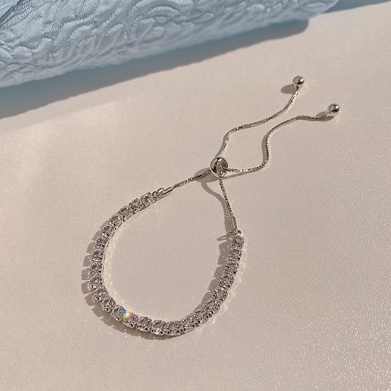 Vòng tay đính đá zircon sáng bóng thời trang cao cấp