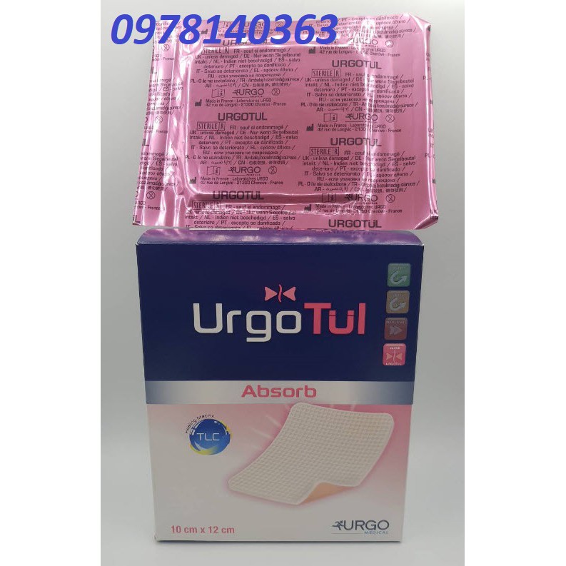 URGOTUL ABSORB BĂNG XỐP CHỐNG LOÉT 10X12CM