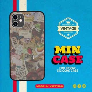 Ốp Lưng Silicon Iphone 11 PROMAX Cắt dán Cottagecore trên khắp thế giới MIN CASE cho SAMSUNG A20 A32 PAP20210891