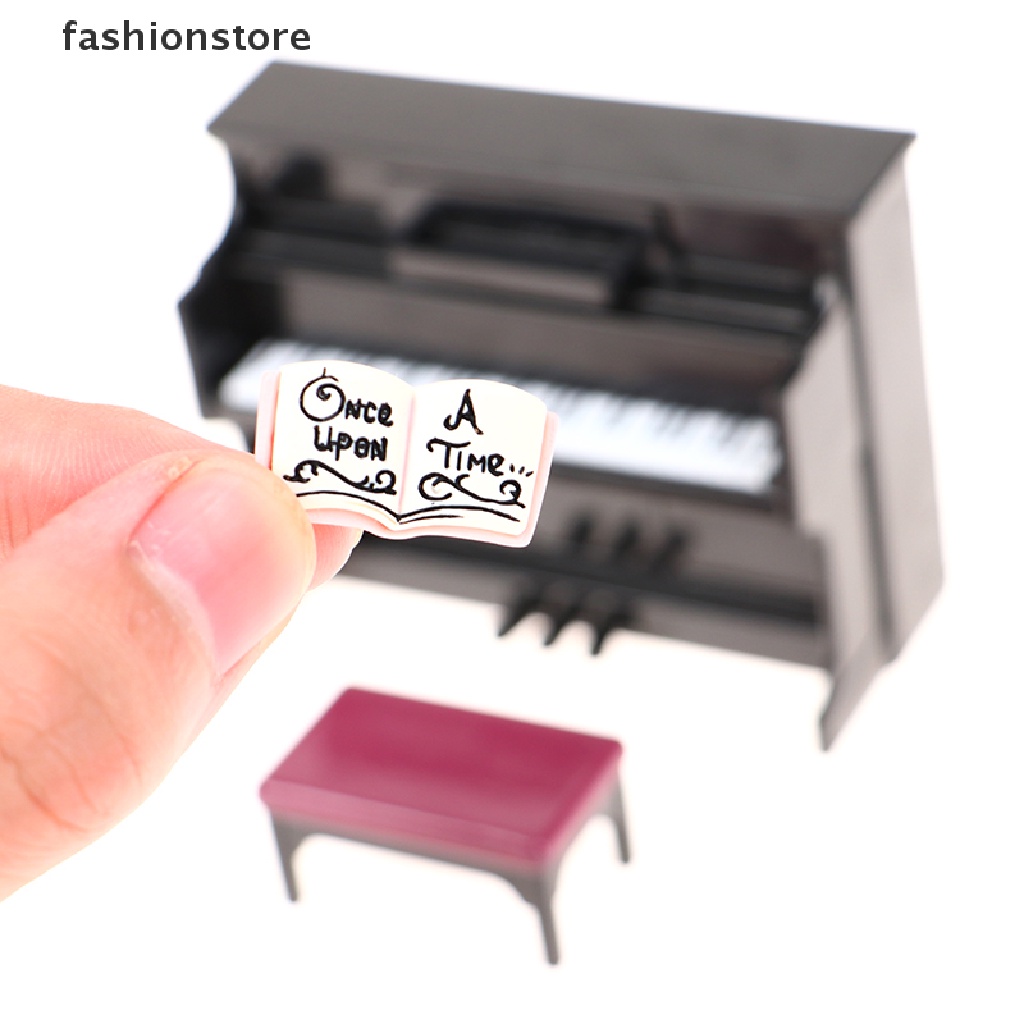 Đàn Piano Nhựa Mini Tỉ Lệ 1 / 12 Trang Trí Nhà Búp Bê