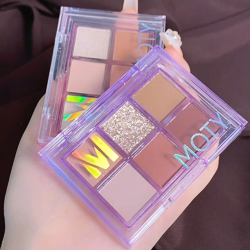 Bảng mắt 6 ô MOTY eye palette nhỏ gọn nhũ bling bling