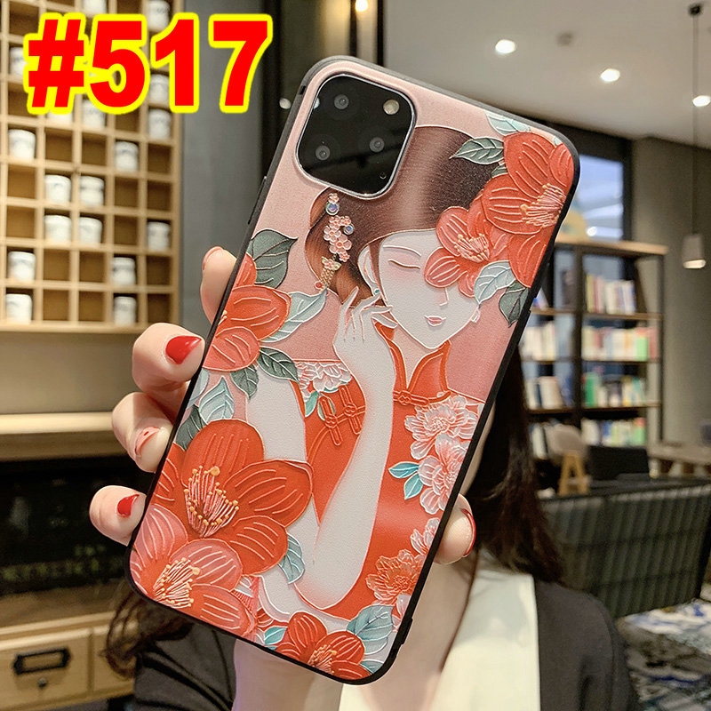 Ốp điện thoại TPU mềm in hoa nữ tính cho iPhone 11 Pro Max X XS Max XR 6 6s 7 8 Plus