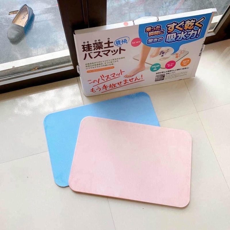 Thảm đá nhà tắm Nhật Bản siêu thấm hút có khả năng hút nước chống trượt khô nhanh tự khử mùi