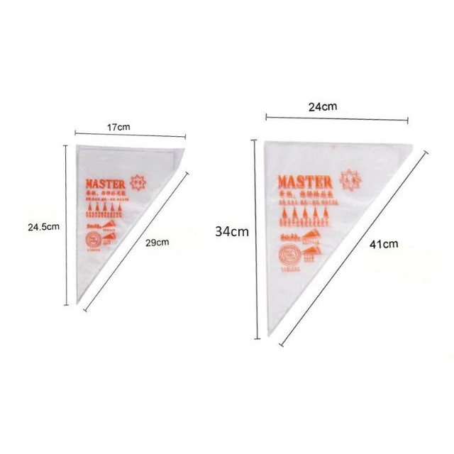 Set 100c túi bắt bông kem nilon
