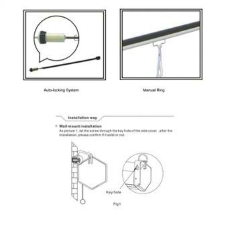 Màn chiếu treo tường kéo tay 100 inch