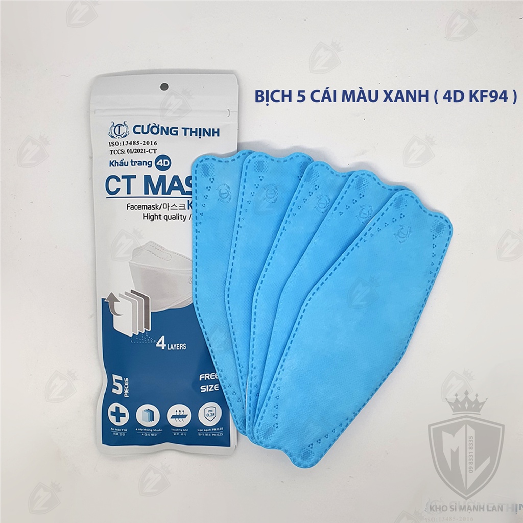 Thùng Khẩu Trang 4D MASK KF94 Công Nghệ Dập Hàn Quốc ( 60 Gói ) - Hàng Chính Hãng Công Ty Cường Thịnh ( CT MASK ) | BigBuy360 - bigbuy360.vn