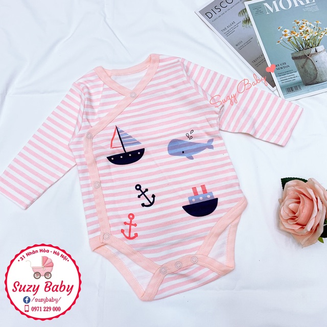 Bodysuit cúc lệch cho bé