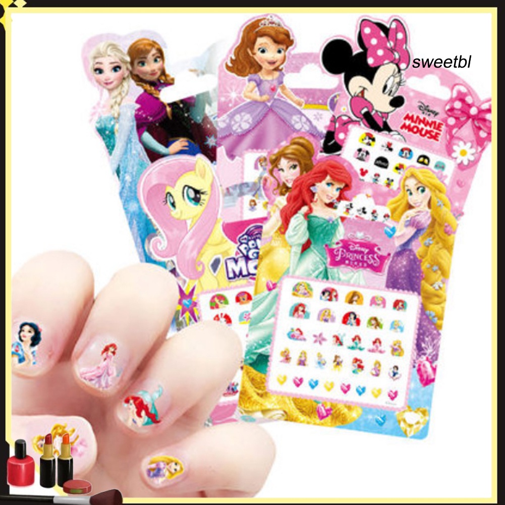 MVP2634 Tấm hình dán móng tay họa tiết nhiểu kiểu dễ thương cho bé gái