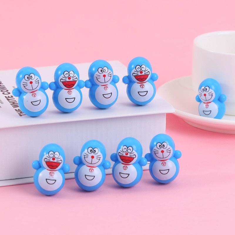 đồ chơi lật đật mini squid game, lật đật doraemon cho bé siêu dễ thương