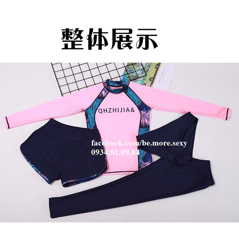 Đồ bơi nữ dài tay phong cách Hàn Quốc | BigBuy360 - bigbuy360.vn