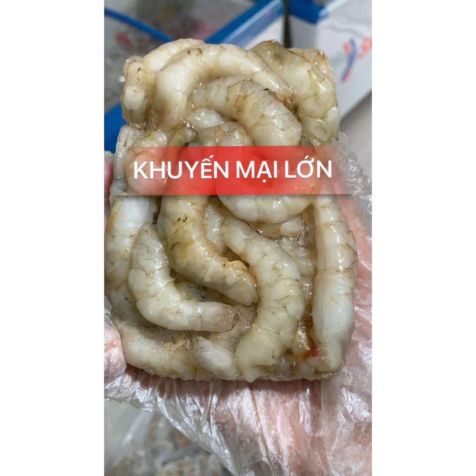TÔM BIỂN BÓC NÕN - Rút Chỉ Lưng Sạch Sẽ 500g - Ảnh thật và video