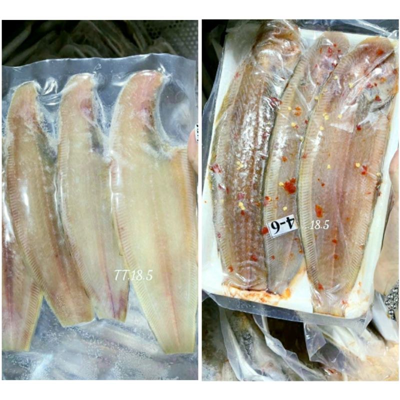 Khô Cá Lưỡi Trâu (cá Bơn) 1 Nắng các loại 500g/vỉ (chỉ giao TPHCM)