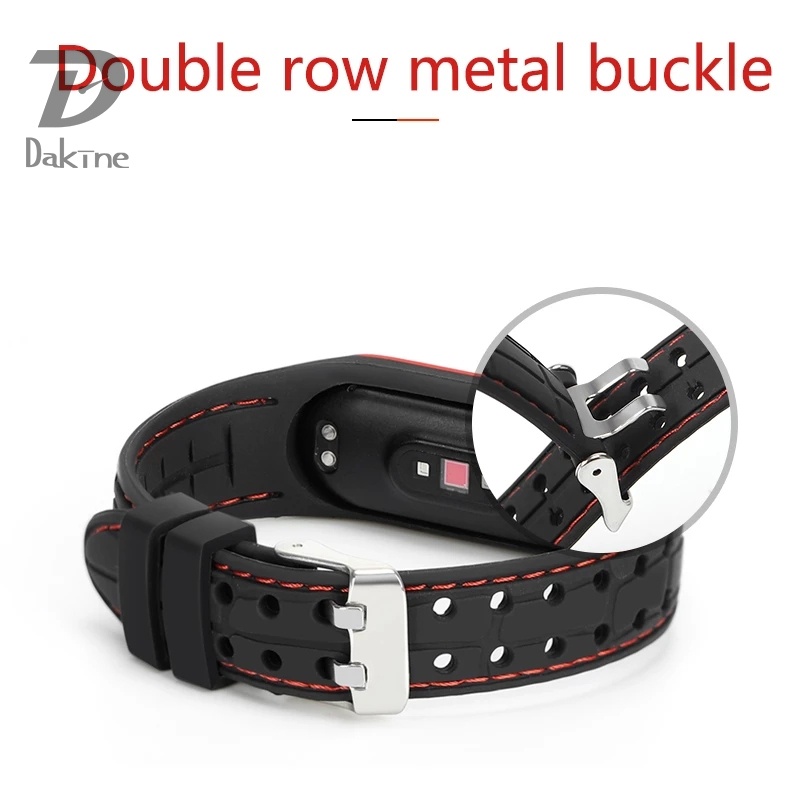 XIAOMI Dây Đeo Cổ Tay Thay Thế Bằng Silicon Chống Mồ Hôi Cho Mi Band 6 5