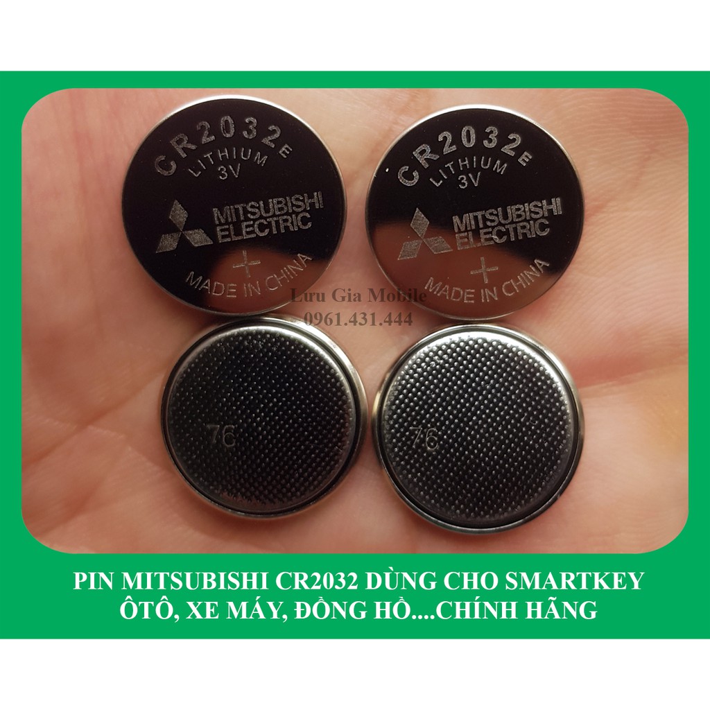 PIN MITSUBISHI CR2032 DÙNG CHO SMARTKEY Ô TÔ, XE MÁY, ĐỒNG HỒ CHÍNH HÃNG | Phát hiện fake đền 100 lần giá trị sản phẩm