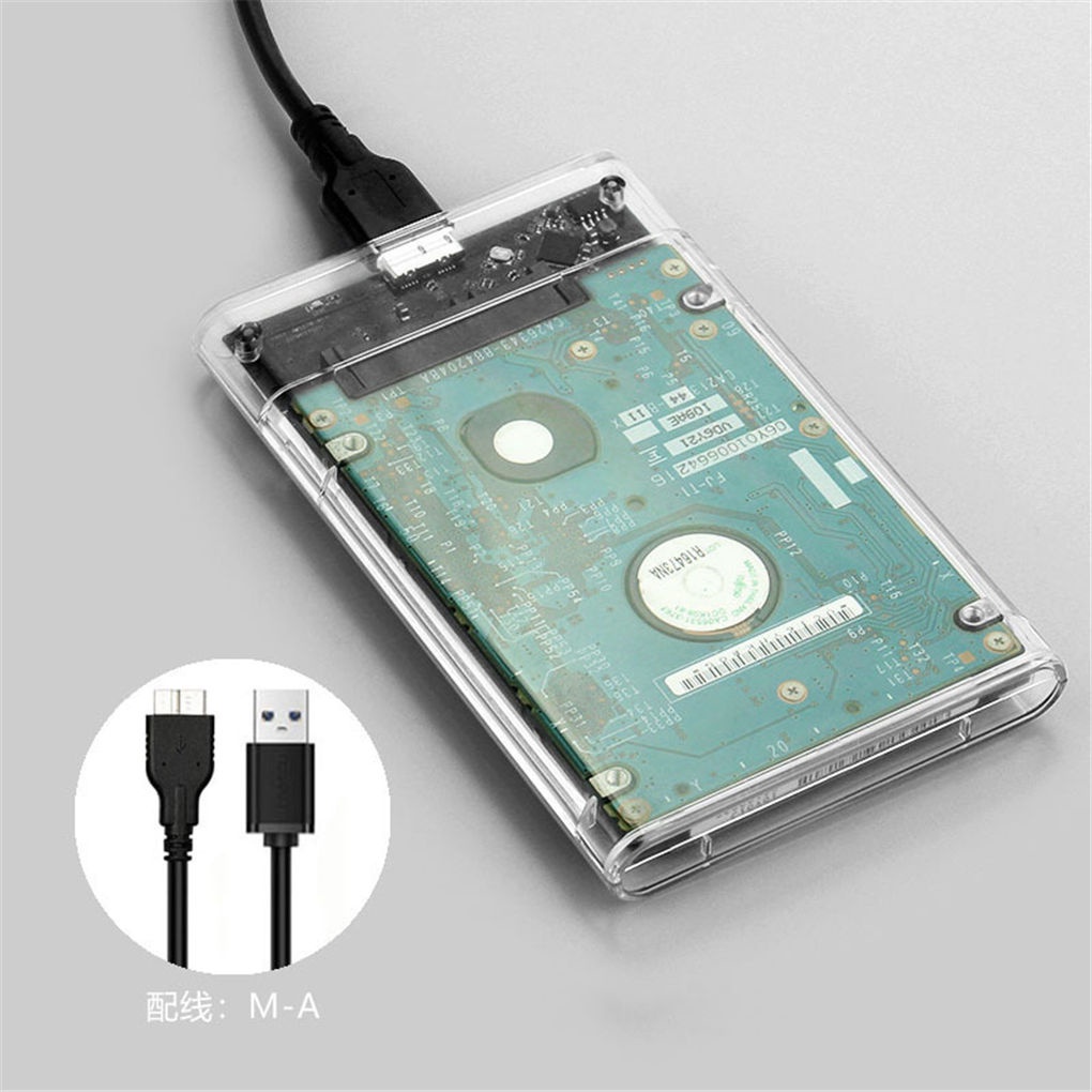 Hộp trong suốt đựng ổ cứng HDD 2 5 inch USB 3 0 truyền dữ liệu cao SSD