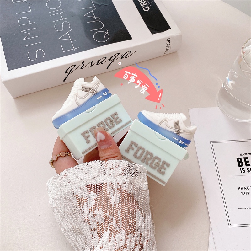 Vỏ Bảo Vệ Hộp Sạc Tai Nghe airpods 3 2 1 Pro Bằng Silicon Chống Sốc Màu Dạ Quang Họa Tiết AIR joint Jordan