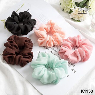 ( Giá rẻ) Dây buộc tóc, cột tóc vải scrunchies vải chiffon cao cấp Orin K1138