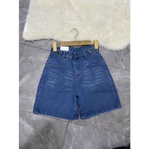 Quần short bò nữ cạp cao mặc lên siêu xinh_001