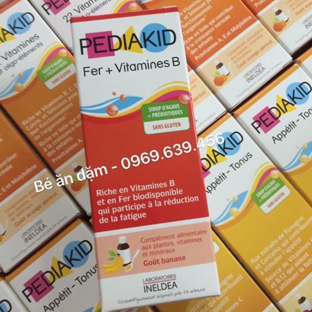 VITAMIN PEDIAKID SẮT VÀ VITAMIN B - Pháp