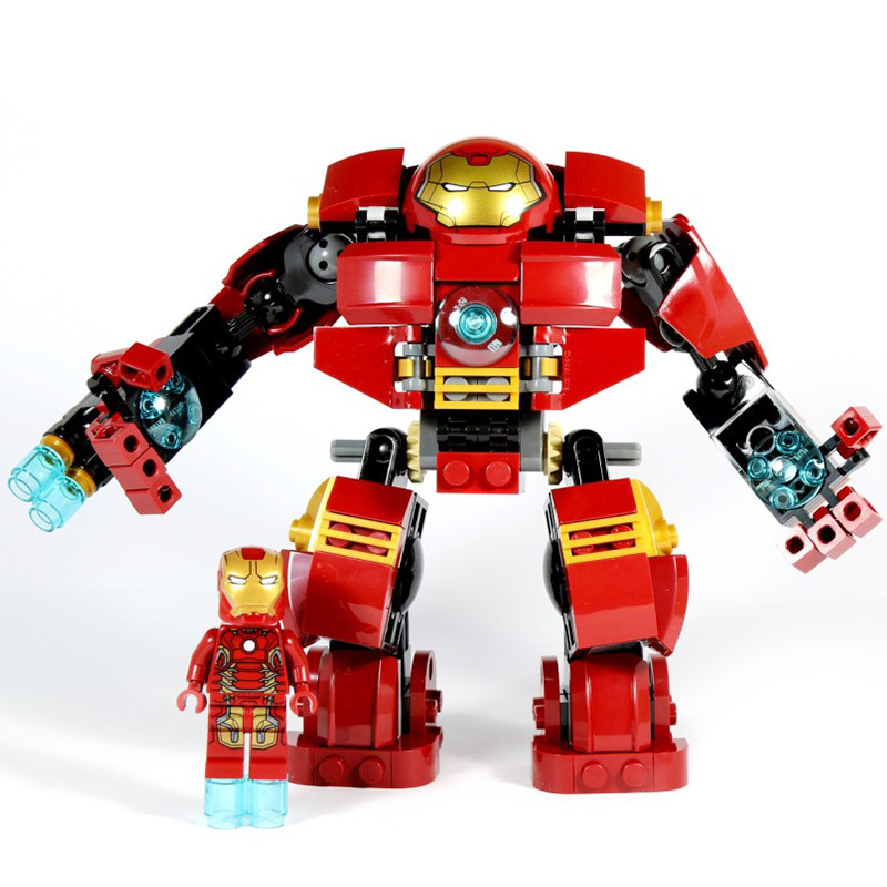 Bộ đồ chơi xếp hình Iron Man Hulkbuster 248 miếng tương thích với LEGO