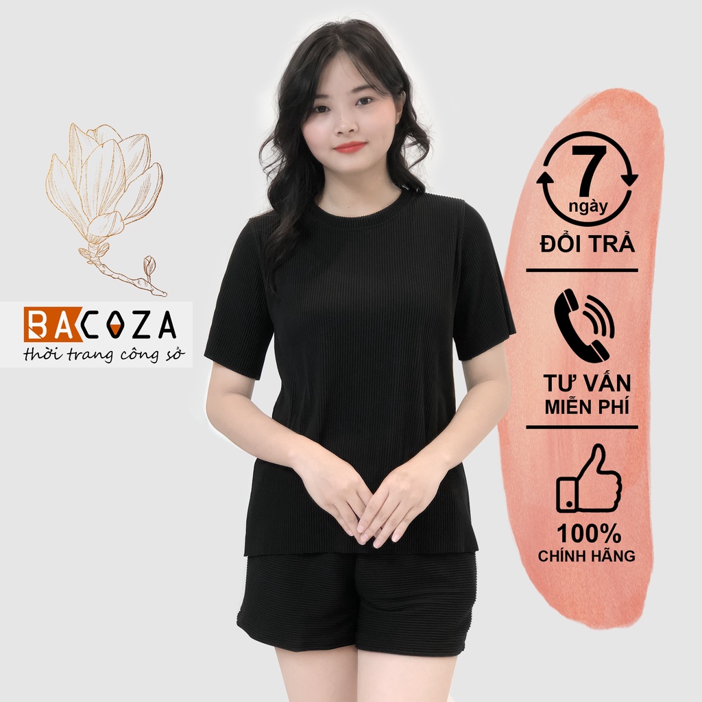 Set bộ thun dập ly xoắn lưng quần short rộng