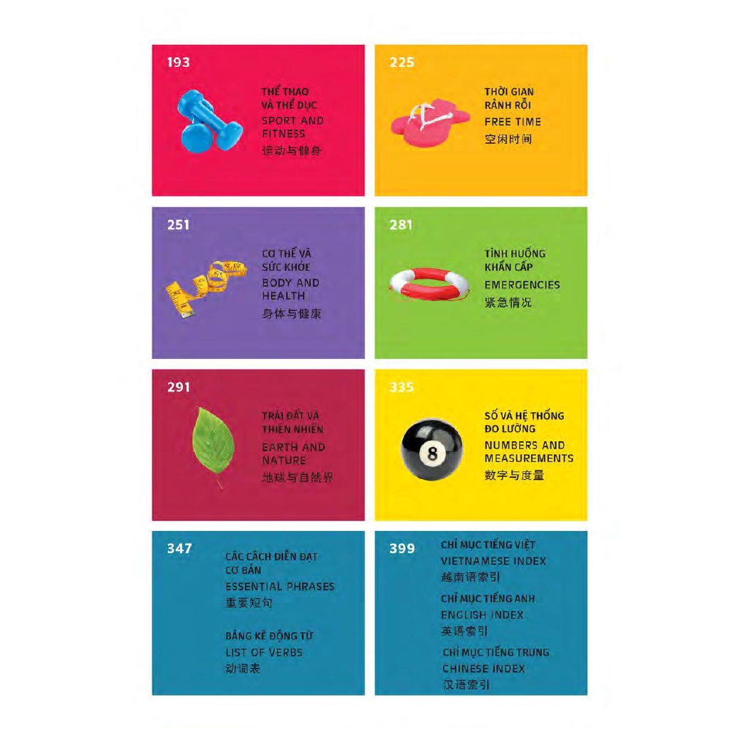 Sách - Pons General Reference - Trilingual Visual Dictionary Vietnamese - English - Chinese