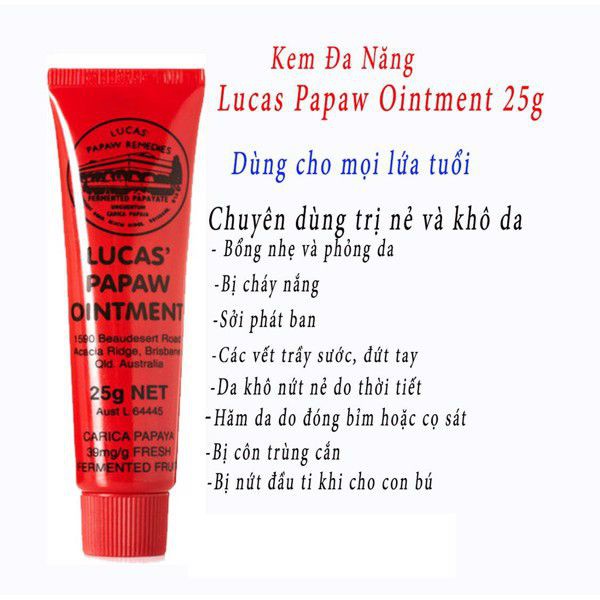 Kem đu đủ đa năng Úc  25gr