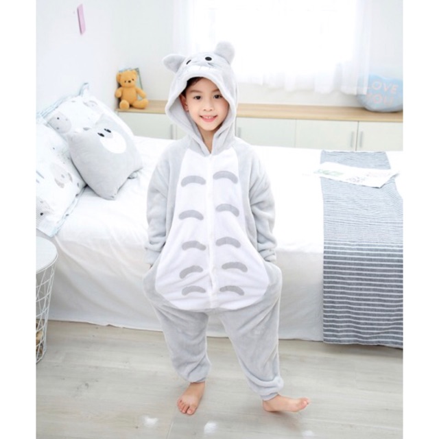 Bộ Đồ Thú Totoro Cho Bé, Bộ Đô Thú Liền Thân Totoro Trẻ Em - Người Lớn