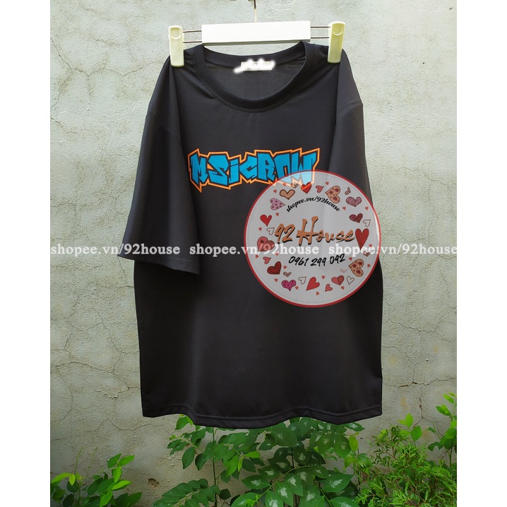 Áo thun tay lỡ nam nữ unisex in chữ freesize form rộng