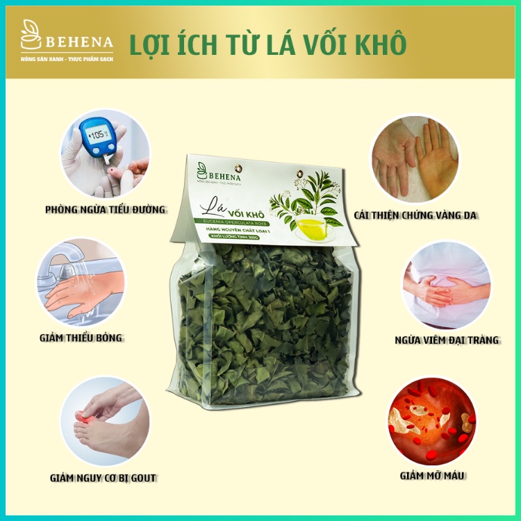 Lá vối khô siêu sạch đánh bay tiểu đường, gout, gan nhiễm mỡ hiệu quả gói 200g