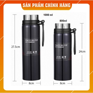 Bình giữ nhiệt OKADI 800ml-1000ml - Làm bằng chất liệu thép không rỉ 304