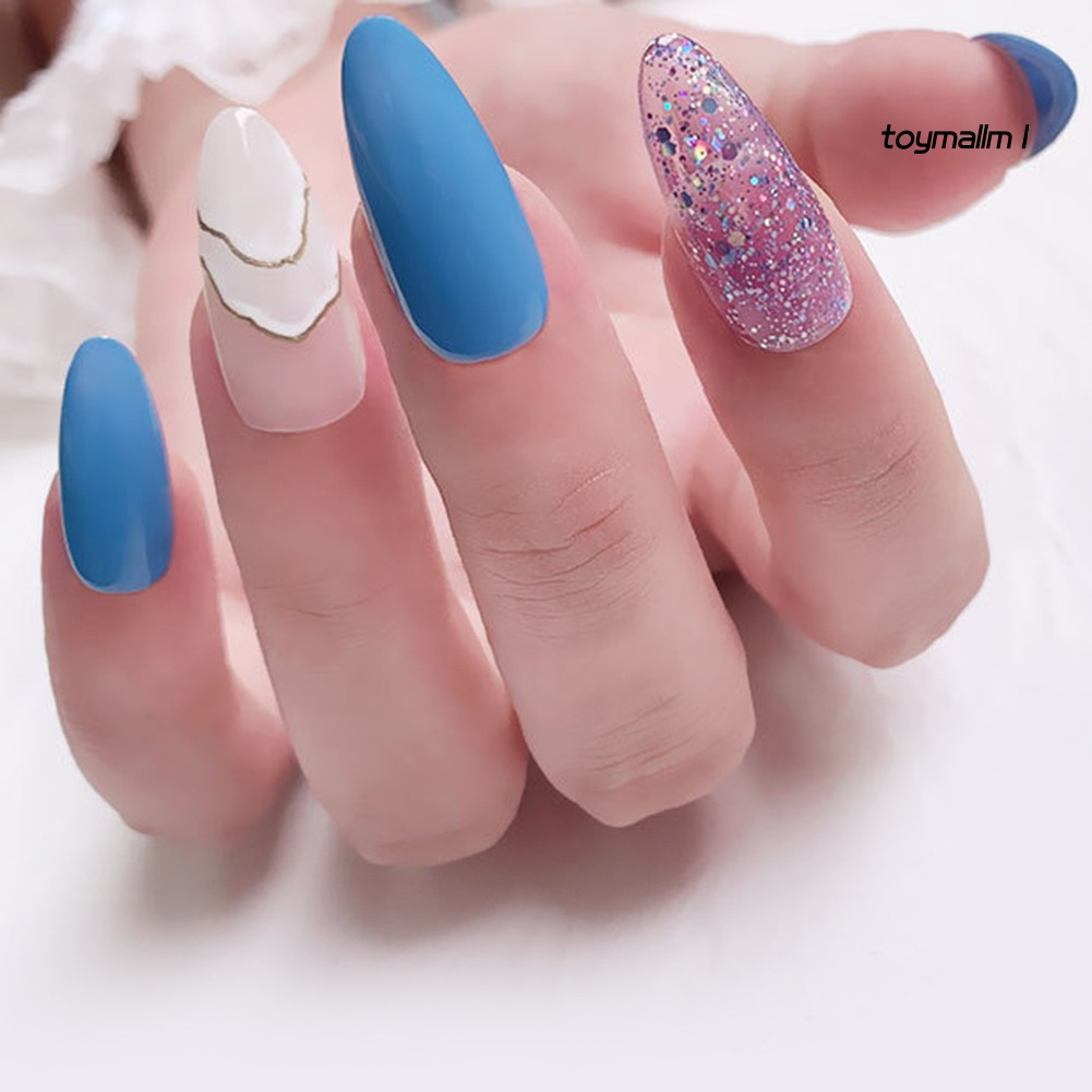 Lọ gel sơn móng kim tuyến 6ml trang trí lấp lánh nhiều màu sắc