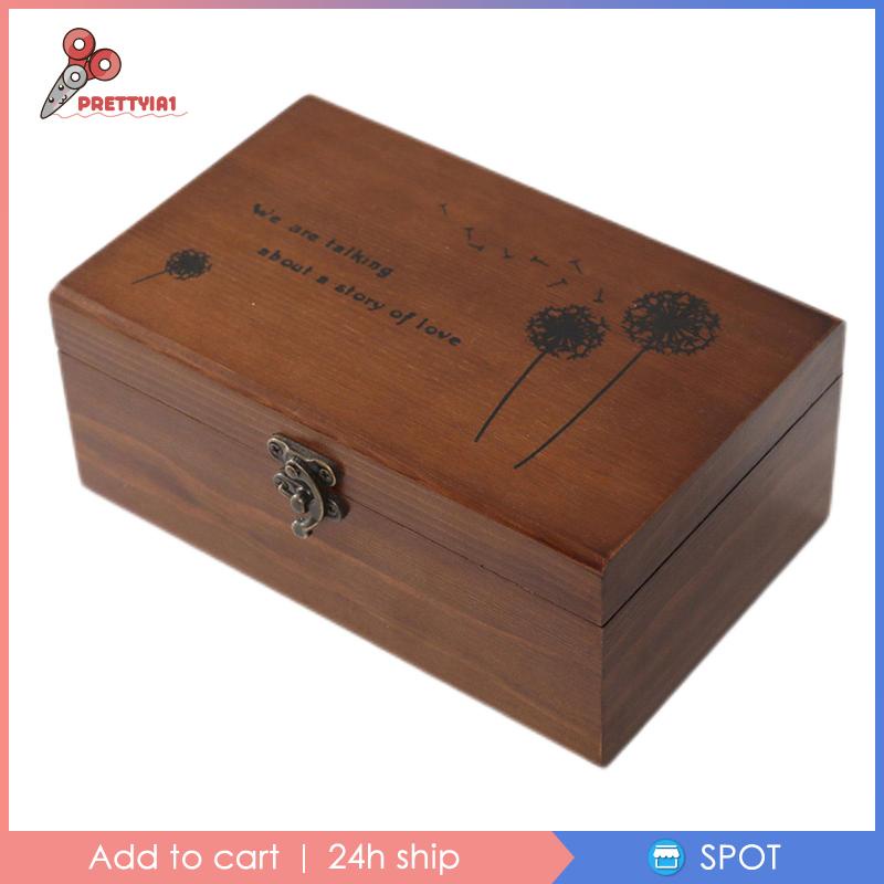 [Prettyia1] Hộp Gỗ Đựng Dụng Cụ May Vá Thủ Công Cho Người Mới Bắt Đầu