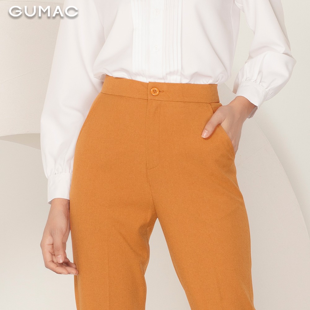 [Mã WABRGU72 giảm 10% tối đa 50k đơn 250k] Quần tây nữ cơ bản vải bố QA957 GUMAC | BigBuy360 - bigbuy360.vn