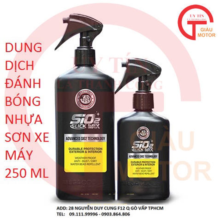MEGA - DUNG DỊCH ĐÁNH BÓNG NHỰA SƠN XE MÁY 250 ML HÃNG MEGACOOL