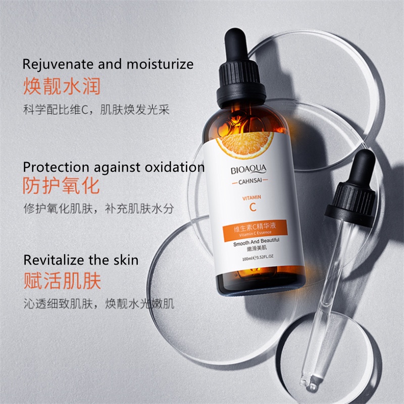 ✌STOCK✌ Tinh chất Hyaluronic Acid Vitamin C Dưỡng ẩm Làm trắng Chống oxy hóa Dễ dàng Hấp thụ Tinh chất Phục hồi Sáng da