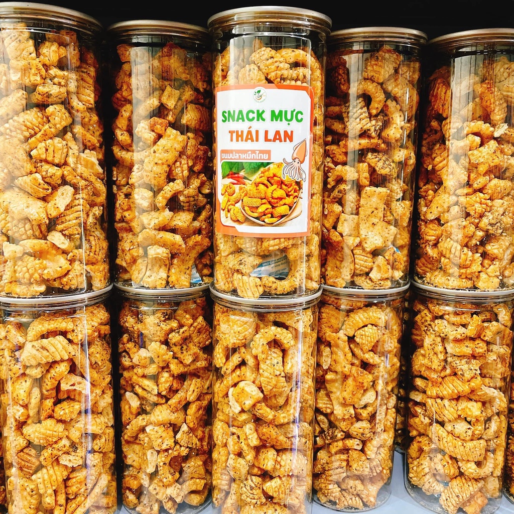 Bim bim mực thái lan hũ 200g thơm, giòn, siêu ngon