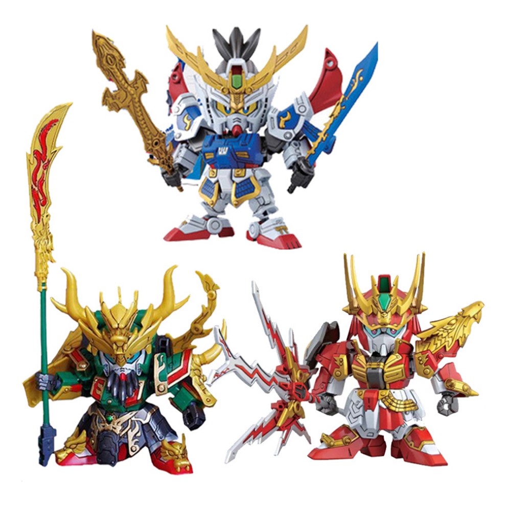 [Gundam Tam Quốc Combo 10 tướng Thục] Gundam Lưu Bị, sd Gundam Quan Vũ, sd Gundam Trương Phi giá rẻ, hàng mới chưa ráp