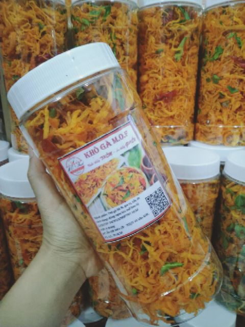khô gà lá chanh hiệu MOF combo 2 hũ 500gr | BigBuy360 - bigbuy360.vn